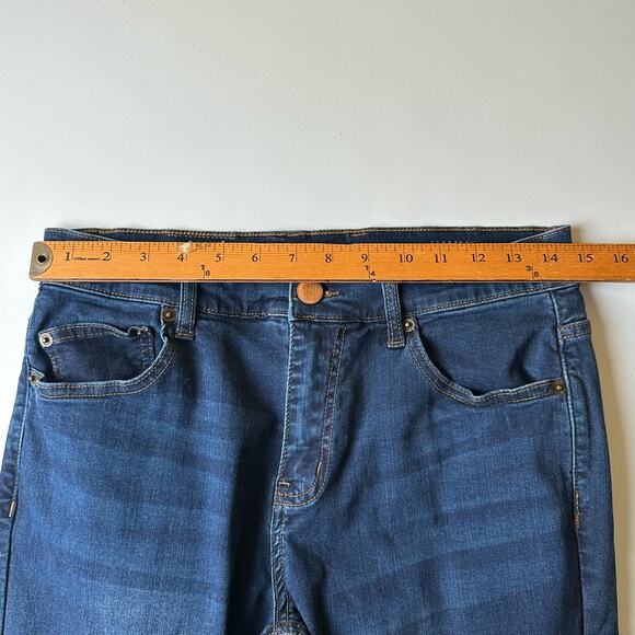 Mugsy Jeans Men 31X30 Blue Dark Wash Hamms Straight Whisker Stretch FLX3HM Denim - Picture 10 of 14